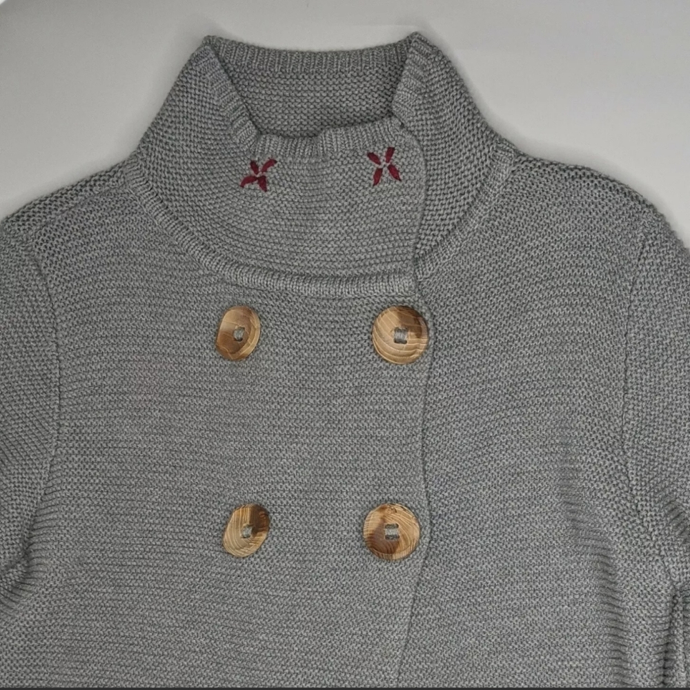 True Grit Dry Goods Cardigan Womens Sz M Gray